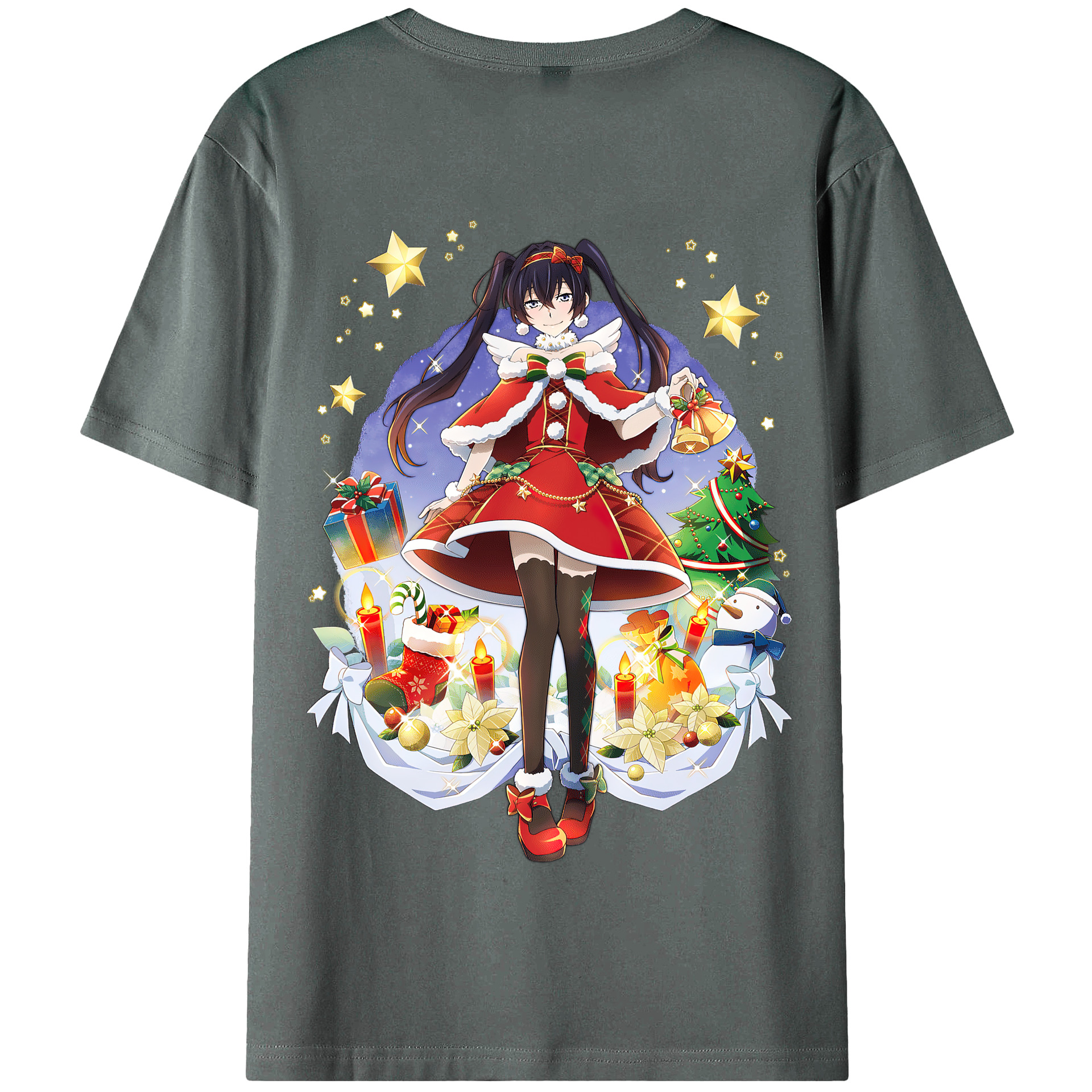 （画像用） 文豪ストレイドッグス Bungo Stray Dogs 綿100％半袖Tシャツ（背面プリント）